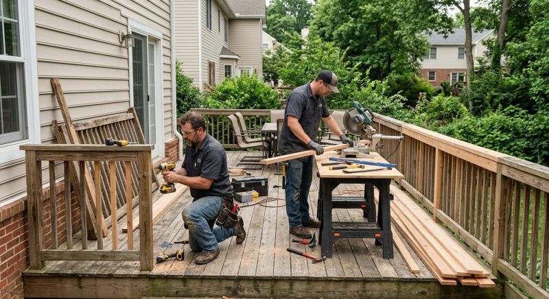 Wood Handrail Repair