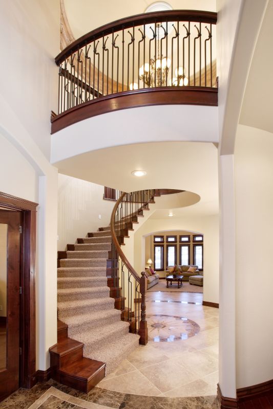 Curved Staircase Installation in Alpharetta, GA