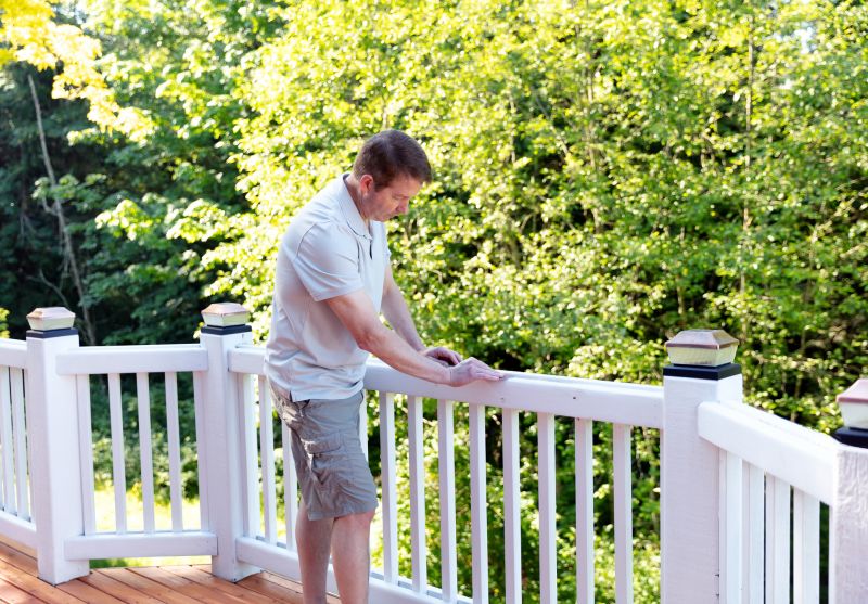 Wood Stair Railing Repair in Alpharetta, GA
